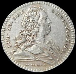 Jeton En Argent Louis XV - Picture 1 of 2