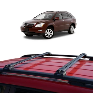 For LEXUS RX 2004 2009 Top Cross Bars Roof Racks  Luggage Cargo Carrier Black - Picture 1 of 16