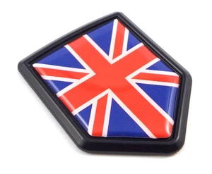 Great Britain British flag Black Shield Car bike Decal crest Emblem - Imagen 1 de 4
