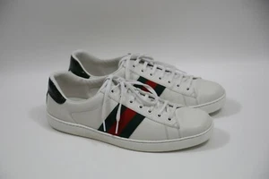 #315 GUCCI 'New Ace' Sneakers Size 9 G RETAIL $630 - Picture 1 of 6