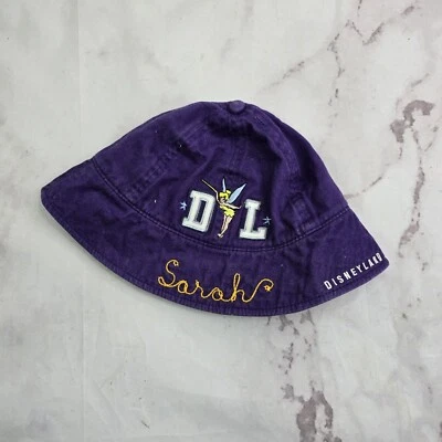 Sombrero Disneyland Niñas Jóvenes Púrpura Cubo Años 90 Y2K Sarah Bordado Tinker Bell   Foto 1 de 4