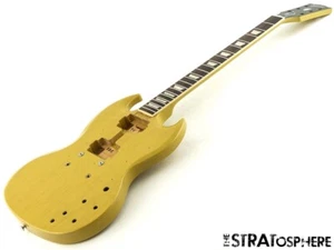 Gibson USA SG Standard Model BODY & NECK Mahogany Nitro TV Yellow - Picture 1 of 9