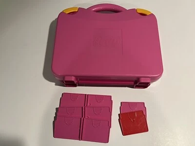 Lego Rosa Estuche de Transporte Plástico Duro Caja de Almacenamiento con Cierre con Divisores Foto 1 de 4