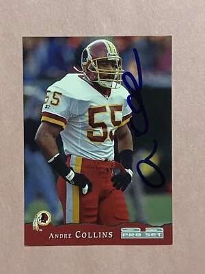Andre Collins 1993 Pro Set IP Auto Autograph - Image 1 of 2