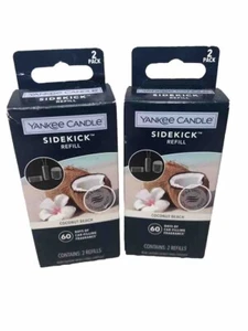 Yankee Candle COCONUT BEACH Sidekick Refill- TWO 2 Packs = 4 TOTAL REFILLS - Picture 1 of 2