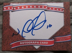 Detroit Tigers Nick Quintana Signed Signature Autograph Card Auto