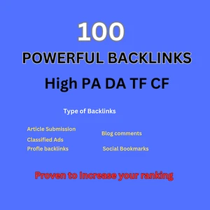 Rankings mit 100 hochwertigen High Authority Backlinks PA DA TF CF bis zu 100 - Bild 1 von 1