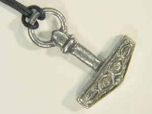 BUTW pewter pendant Thors Thor's hammer Norse sca 6331 - Afbeelding 1 van 1