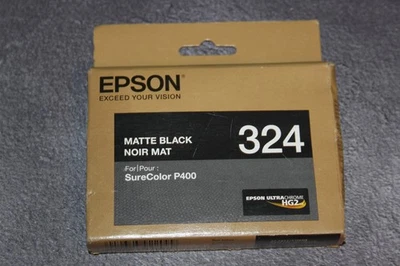 Cartucho de tinta estándar negro mate foto original Epson 324 (T324820) exp. 22/07 Foto 1 de 3