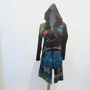 Chaqueta Rising International bordada con capucha cremallera completa talla XL - Imagen 1 de 10