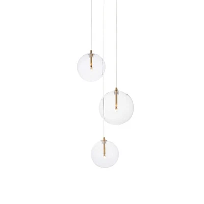 ET2 E25073-18 Global 3 Luces 12"W LED Multi Luz Colgante - Latón Foto 1 de 4