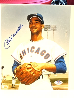 Billy Williams Chicago Cubs Signed Autograph 8x10 Photo - PSA/DNA - Image 1 of 2