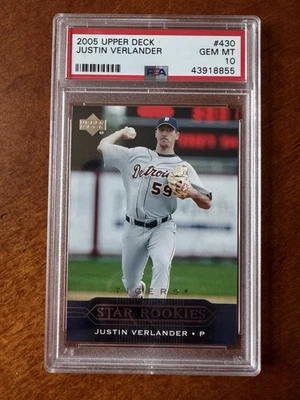 Justin Verlander Rookie RC 2005 cubierta superior #430 PSA 10 Foto 1 de 2