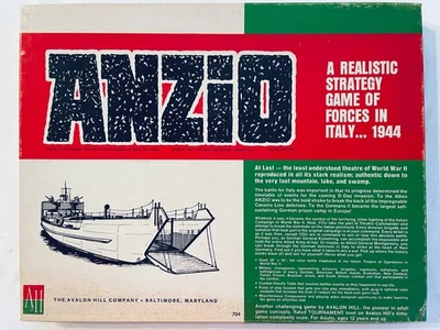 Anzio: The Struggle for Italy – 1943-1945 Avalon Hill 3rd ed 1978 UNPUNCHED VG+ - Image 1 of 4