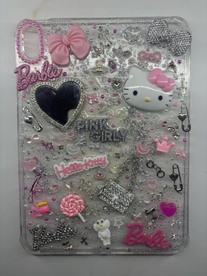 Pink And White Custom Junk Case For iPad 11th Generation - Image 1 of 2