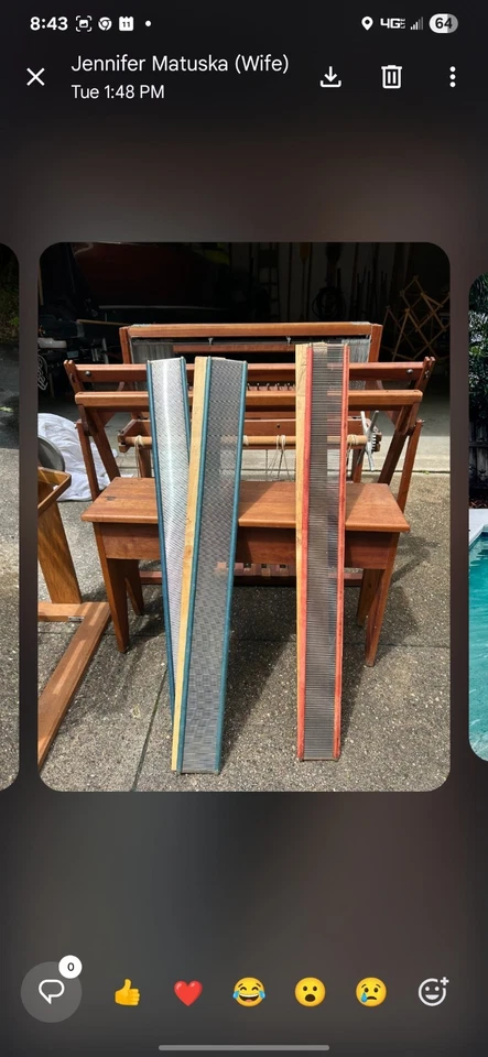 telar de tejido antiguo Foto 1 de 4