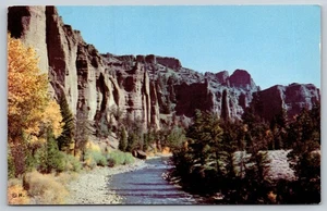 AK Wyoming Shoshone River Palisades Cody malerisch um 1960 Yellowstone - Bild 1 von 2