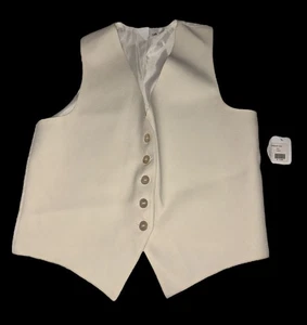 Saddleseat Vest Youth 14R Show Vest Cream Ivory. EQUESTRIAN Riding - Picture 1 of 9