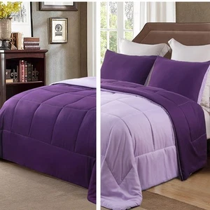 Lightweight Summer Reversible Queen Size Comforter Set, Down Alternative Comf... - Picture 1 of 6