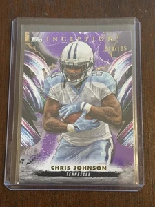 2024 Topps Inception Football CHRIS JOHNSON PURPLE #'d 019/125 - Picture 1 of 6