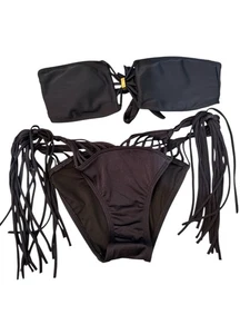 Bikini Victoria Secret nero con nappa - Foto 1 di 3