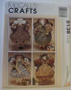 McCalls 8138 Angel Doll Decor Garden Bird Cooking Sewing Pattern - Picture 1 of 2