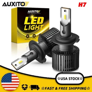 AUXITO H7 Bombillas de faros LED CANbus haz alto bajo blanco brillante 6000K silencioso - Imagen 1 de 16