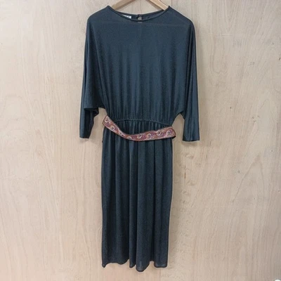 Vintage Radley Dress with Embroidered Detachable Belt & Batwing Sleeves~ Size 12 - Image 1 of 4