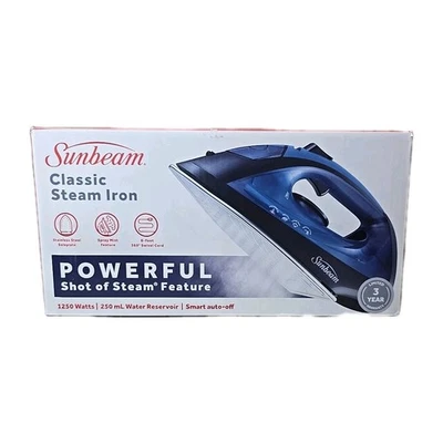 Niebla pulverizadora clásica para plancha de vapor Sunbeam 1250 vatios, apagado automático, cable giratorio 360  Foto 1 de 4