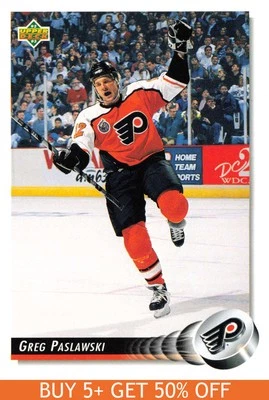 1992-93 Upper Deck #531 Greg Paslawski Philadelphia Flyers Hockey - Image 1 of 2