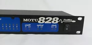 MOTU 828 FIREWIRE AUDIO INTERFACE DAC DIGITAL ANALOG CONVERTER TESTED - Picture 1 of 9