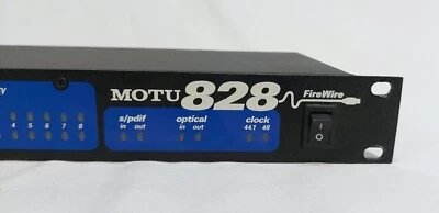 MOTU 828 FIREWIRE AUDIO INTERFACE DAC DIGITAL ANALOG CONVERTER TESTED - Image 1 of 4