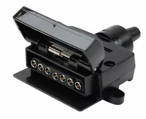 Trailer Caravan Camper 7 Pin Flat In-Line Plastic Socket ADR Approved TS7FB - Picture 1 of 1