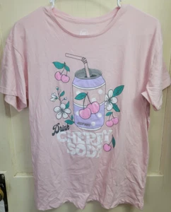 Wonder Nation Girls Pink Soda Pop Short Sleeve Graphic T-Shirt Size XXL (18) - Picture 1 of 3