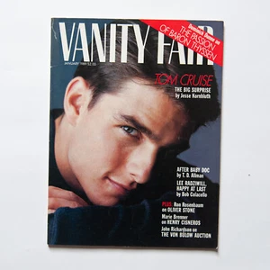 Vanity Fair Magazine January 1989 Tom Cruise & Vintage 80s Print Ads - Picture 1 of 8