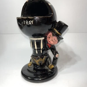 Hobo Hobo Borracho Redware Vintage Colgando del Poste 8 Bola Retro Kitsch - Imagen 1 de 6