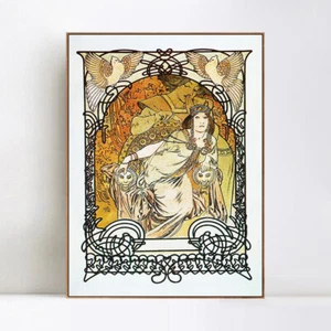 Framed Canvas Print ILSÉE PRINCESSE DE TRIPOLI, (138), 1987 by Mucha Wall Art - Picture 1 of 17
