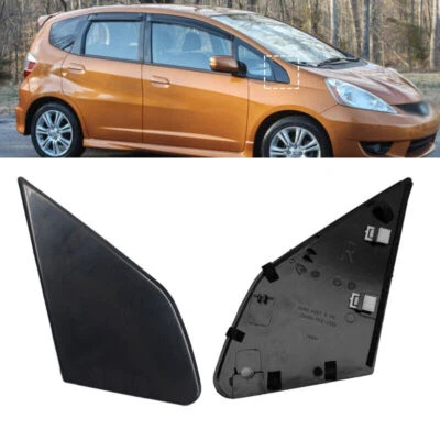 Front Door Garnish Window Glass Plate Trim Cap 2pcs For Honda Fit 2009-2013 - Image 1 of 4