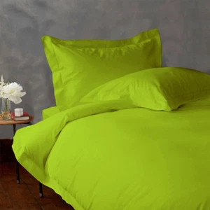 Queen Size Parrot Green Solid Sheet Set 1000 Thread Count 100% Egyptian Cotton - Picture 1 of 1