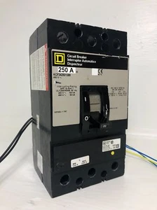 Square D KCF342501386 250A Breaker KCF34250 w/ Shunt & Aux 480 VAC 3P 250 Amp - Picture 1 of 8