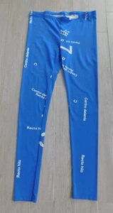 Neu mit Etikett Rundholz blau bedruckt Baumwolle Jersey Leggings Hose Medium M - Bild 1 von 5