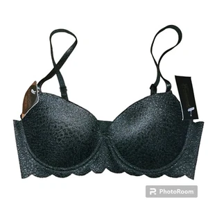 Neu mit Etikett Fredericks of Hollywood Sophie B unsichtbare Jakobsmuschelkante 36B schwarz Britta - Bild 1 von 9
