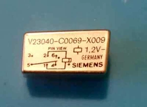 5 x V23040-C0069-X009 Relay Relais 1,2VDC 2A THT - Bild 1 von 2