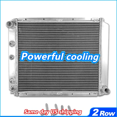 Aluminum Radiator Fits Volvo 240 242 244 245 264 740 745 760 780 940 DL GLE - Image 1 of 4