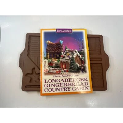 Molde de cabaña de campo de pan de jengibre Longaberger 1996 - decoración para hornear vacaciones de Navidad Foto 1 de 4