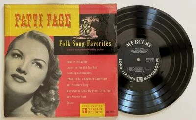 Patti Page Folk Song Favorites 10" LP EX Mercury (1951) - Image 1 of 3