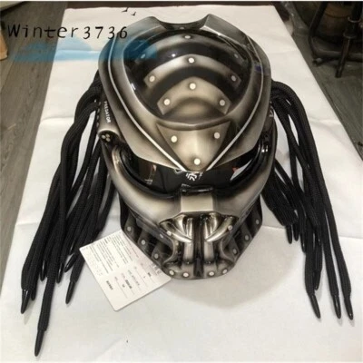 AlienPredator Motorcycle Helmet Adult Full Face Mask Laser Light Unsex Braid LED - Image 1 of 4