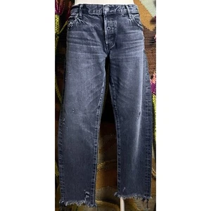 Moussy Kearney Tapered Black Premium Denim Jeans Size 30 - Picture 1 of 14