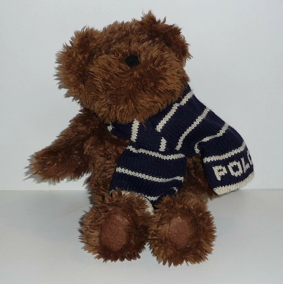 Doudou Ours Ralph Lauren - Echarpe bleu - Photo 1/1