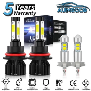 For Chrysler Town & Country 1991-1995 LED Car Light Lamps Hi/Lo Fog Bulbs Combo - Picture 1 of 14